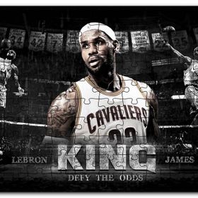 Cakapuzzle Lebron James Cleveland Cavaliers Kral Mdf 255 Parça Puzzle