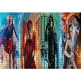 Cakapuzzle Legends Of Tomorrow Supergirl Flash Arrow 1000 Parça Ahşap Puzzle