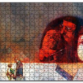 Cakapuzzle Leon Mathilda Suluboya Efektli Sahneler Mdf 120 Parça Puzzle