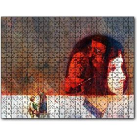 Cakapuzzle Leon Mathilda Suluboya Efektli Sahneler Mdf 120 Parça Puzzle