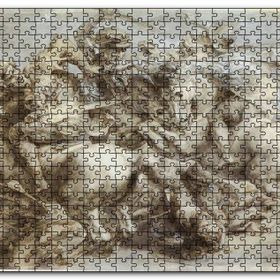 Cakapuzzle Leonardo Da Vinci Savaş Sahnesi Mdf 1000 Parça Puzzle