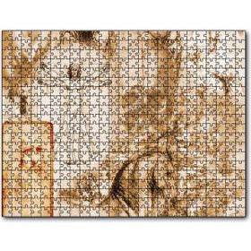 Cakapuzzle Leonardo Da Vinci ve Eserleri Mdf 500 Parça Puzzle