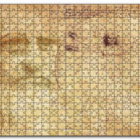 Cakapuzzle Leonardo Da Vinci ve Vitruvius Adamı Mdf 1000 Parça Puzzle