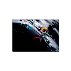 Cakapuzzle Lewis Hamilton Mersedes İle Formula 1 Görseli 120 Parça Ahşap Puzzle