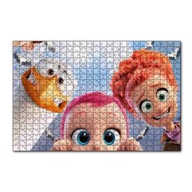 Cakapuzzle Leylek Animasyonundan Üç Karekter Görseli 120 Parça Ahşap Puzzle