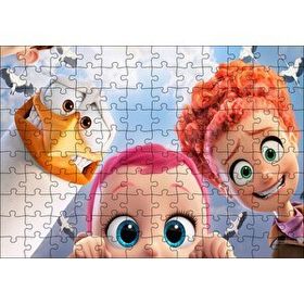 Cakapuzzle Leylek Animasyonundan Üç Karekter Görseli 120 Parça Ahşap Puzzle