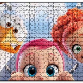 Cakapuzzle Leylek Animasyonundan Üç Karekter Görseli Mdf 500 Parça Puzzle