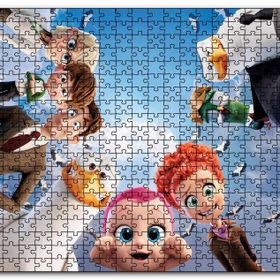 Cakapuzzle Leylekler Animasyon Filmi Karekterleri Mdf 120 Parça Puzzle