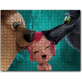 Cakapuzzle Leylekler Filmi Kurt Ayı ve Bebek Mdf 120 Parça Puzzle