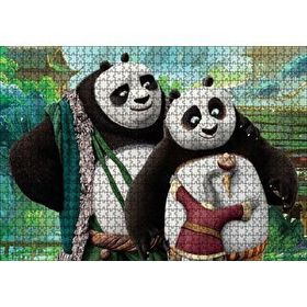 Cakapuzzle Li Shan Ve Po İle Kung Fu Panda Görseli 120 Parça Ahşap Puzzle
