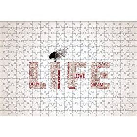 Cakapuzzle Life Words Minimalism 120 Parça Ahşap Puzzle