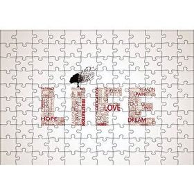 Cakapuzzle Life Words Minimalism Mdf 120 Parça Puzzle