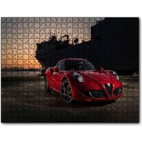 Cakapuzzle Limanda Kırmızı Alfa Romeo 4c Mdf 500 Parça Puzzle