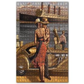 Cakapuzzle Limandaki Sevgililer Vedalaşıyor Görseli Ahşap 255 Parça Puzzle