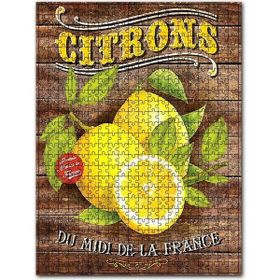 Cakapuzzle Limon Reklamı Ahşap Zeminde Görseli Ahşap 1000 Parça Puzzle
