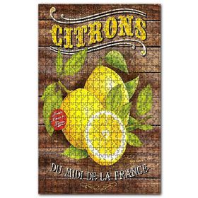Cakapuzzle Limon Reklamı Ahşap Zeminde Görseli Ahşap 255 Parça Puzzle