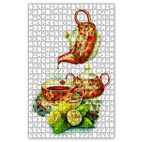 Cakapuzzle Limonlu Çay Servisi Ahşap 1000 Parça Puzzle