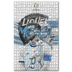 Cakapuzzle Lionel Messi Kupa Amerika 2021 Arjantin Ahşap 255 Parça Puzzle