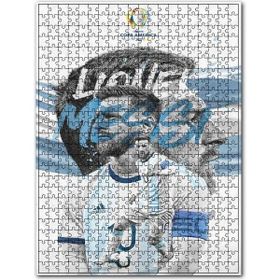 Cakapuzzle Lionel Messi Kupa Amerika 2021 Arjantin Ahşap 255 Parça Puzzle