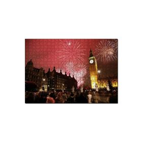 Cakapuzzle Londra Big Ben Yılbaşı Havai Fişekler Mdf 1000 Parça Puzzle