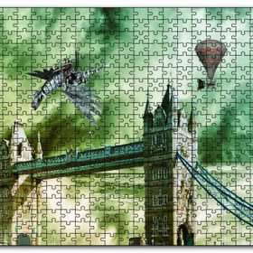 Cakapuzzle Londra Köprüsü Fantastik Görsel Mdf 120 Parça Puzzle