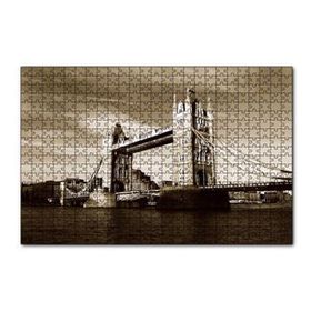 Cakapuzzle Londra Köprüsü Sepya 120 Parça Ahşap Puzzle