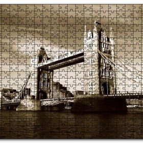 Cakapuzzle Londra Köprüsü Sepya Mdf 1000 Parça Puzzle