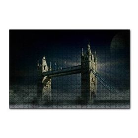 Cakapuzzle Londra Tower Bridge Gece Manzarası 120 Parça Ahşap Puzzle