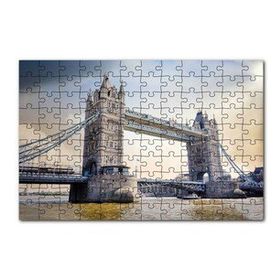 Cakapuzzle Londra Tower Bridge Köprüsü 120 Parça Ahşap Puzzle
