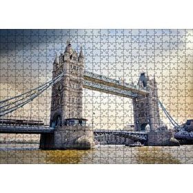 Cakapuzzle Londra Tower Bridge Köprüsü 120 Parça Ahşap Puzzle