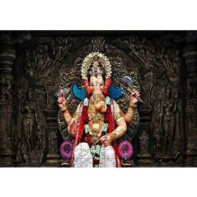 Cakapuzzle Lord Ganesha İllüstrasyon 120 Parça Ahşap Puzzle