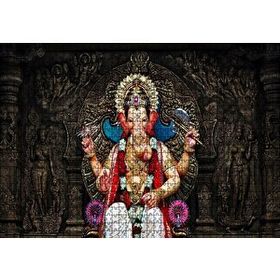 Cakapuzzle Lord Ganesha İllüstrasyon 120 Parça Ahşap Puzzle