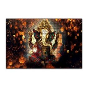 Cakapuzzle Lord Ganesha ve Işıklar Yapboz MDF Puzzle
