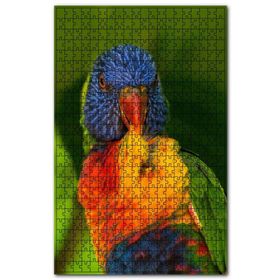 Cakapuzzle Lori Papağanı Tüylerini Temizliyor Ahşap 1000 Parça Puzzle