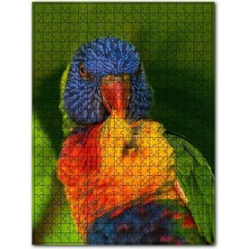 Cakapuzzle Lori Papağanı Tüylerini Temizliyor Ahşap 255 Parça Puzzle