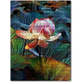 Cakapuzzle Lotus Çiçeği ve Dev Yaprakları 255 Parça Puzzle
