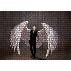 Cakapuzzle Lucifer ve Ak Kanatları Dijital Çizim 120 Parça Ahşap Puzzle