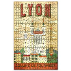 Cakapuzzle Lyon Şehrinden Bir Kesit Tarz Görseli Ahşap 1000 Parça Puzzle