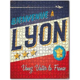 Cakapuzzle Lyon Uçuş Afişi Görseli Ahşap 1000 Parça Puzzle
