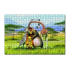 Cakapuzzle Madagascar Çizgi Film 120 Parça Ahşap Puzzle