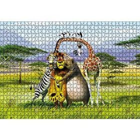 Cakapuzzle Madagascar Çizgi Film 120 Parça Ahşap Puzzle