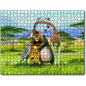 Cakapuzzle Madagascar Çizgi Film Ahşap 1000 Parça Puzzle
