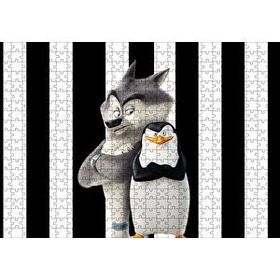 Cakapuzzle Madagaskar Penguenleri Kaptan Görseli 120 Parça Ahşap Puzzle