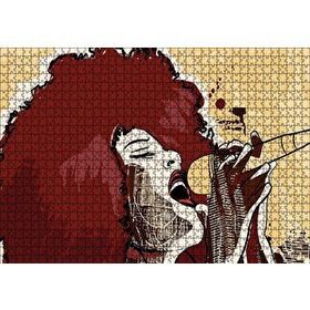 Cakapuzzle Madonna Mikrofonda Çizim 120 Parça Ahşap Puzzle