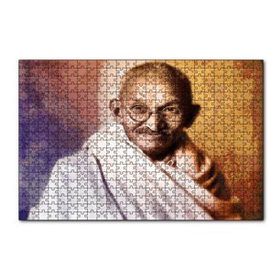 Cakapuzzle Mahatma Gandhi Yağlı Boya Portresi 120 Parça Ahşap Puzzle