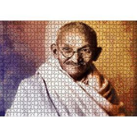 Cakapuzzle Mahatma Gandhi Yağlı Boya Portresi 120 Parça Ahşap Puzzle