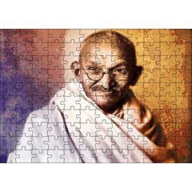 Cakapuzzle Mahatma Gandhi Yağlı Boya Portresi Mdf 120 Parça Puzzle