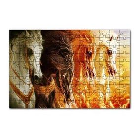 Cakapuzzle Mahşerin Dört Atlısı 120 Parça Ahşap Puzzle