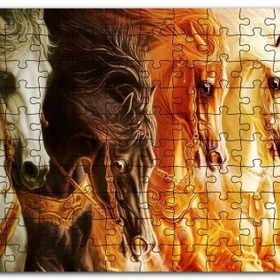 Cakapuzzle Mahşerin Dört Atlısı Mdf 500 Parça Puzzle