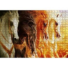 Cakapuzzle Mahşerin Dört Atlısı Mdf 500 Parça Puzzle